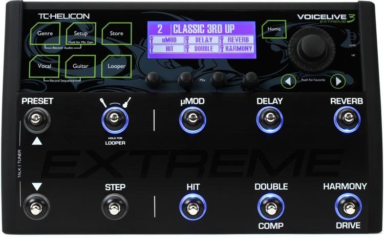 Vroeg Denk vooruit Productief TC-Helicon VoiceLive 3 Extreme Guitar and Vocal Effects Processor Pedal |  Sweetwater
