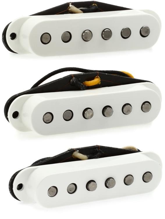 Hear from Chip Match Fender Custom Shop Fat '50s Stratocaster 3-piece Pickup Set - White |  Sweetwater
