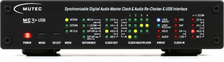 Mutec MC-3+ USB Master Clock - Black | Sweetwater