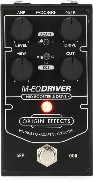 Origin Effects M-EQ Driver Mid Booster and Drive Pedal - Black Edition