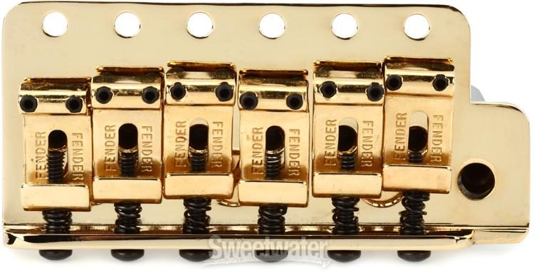 Fender Electric Guitar Bridge American Series Stratocaster Tremolo Bridge Assembly Gold 