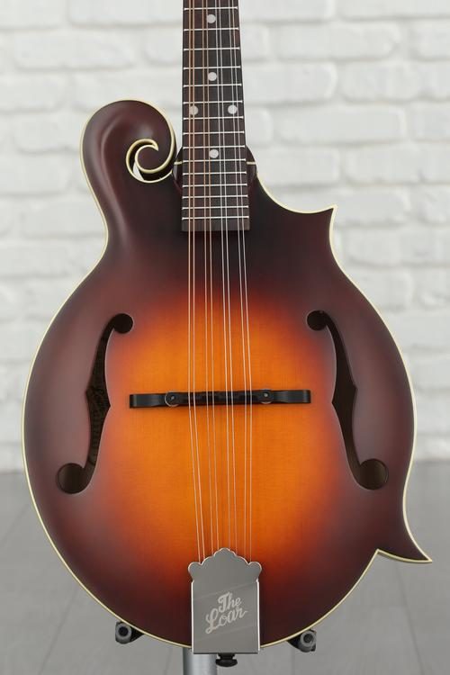 The Loar LM-590-MS Acoustic F-style Mandolin - Satin Tobacco Sunburst ...