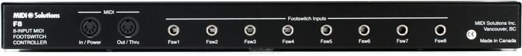 MIDI Solutions F8 8-input MIDI Footswitch Controller