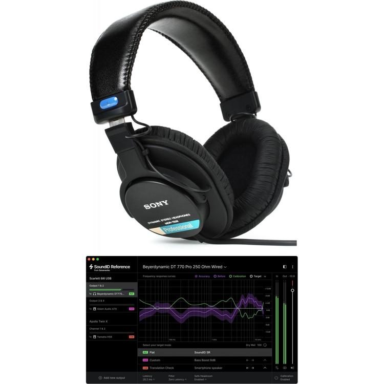 Sony MDR-7506 Closed-Back Professional Headphones with Calibration Software  | Sweetwater