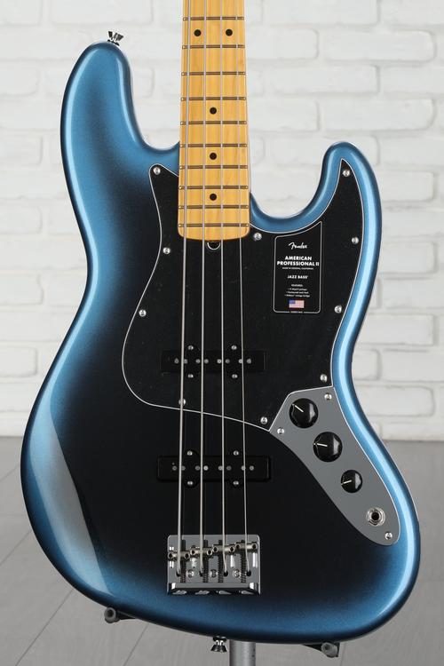 Fender American Professional II Jazz Bass - Dark Night with Maple  Fingerboard