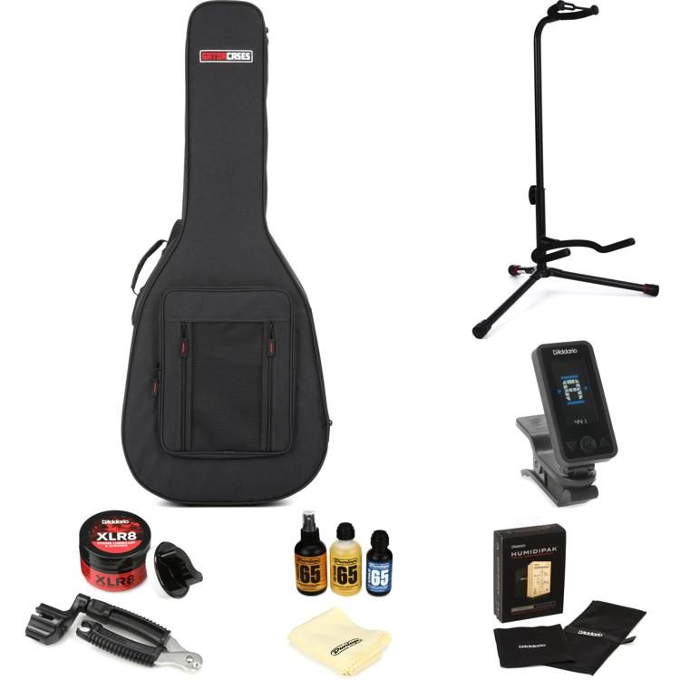 Gator Lightweight Case Essential Care Bundle - Single-cutaway Acoustic ...