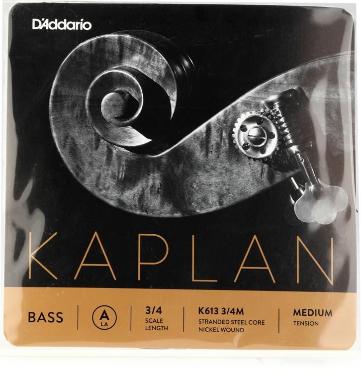 D'Addario K613 Kaplan Double Bass A String 3/4 Size Sweetwater