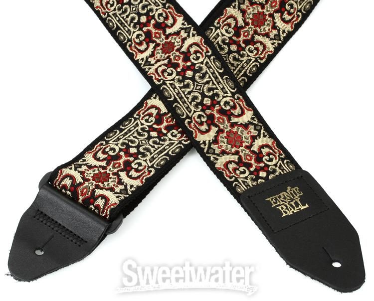 ernie ball jacquard guitar strap persian gold