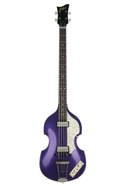 purple hofner bass