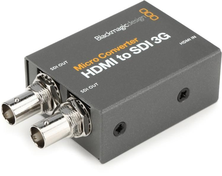 Blackmagic Design to SDI 3G Micro Converter with Power Supply | Sweetwater