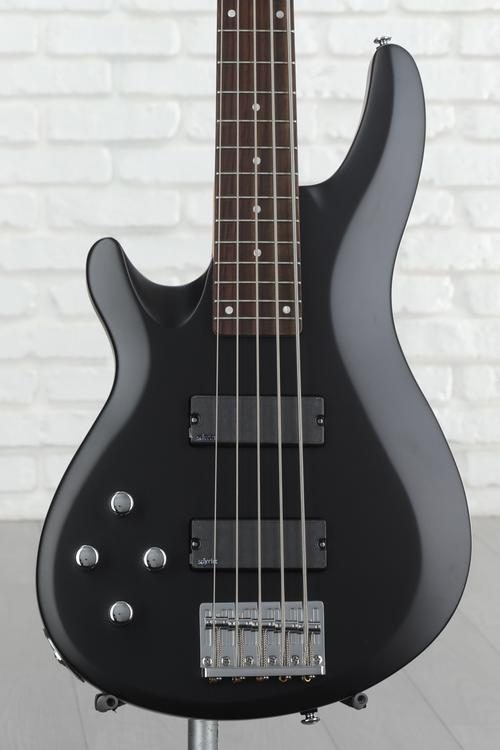 Schecter C-5 Deluxe 5-string Left-handed Bass Guitar - Satin Black