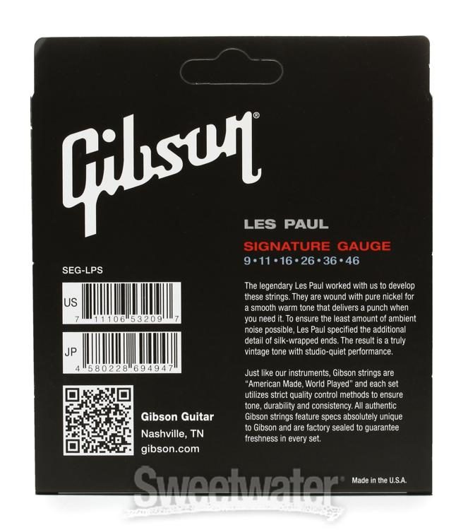 gibson lps les paul signature electric guitar strings