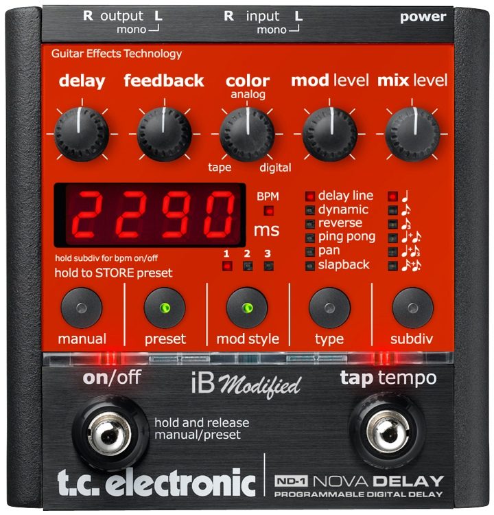 TC Electronic ND-1 Nova Delay - iB Modified