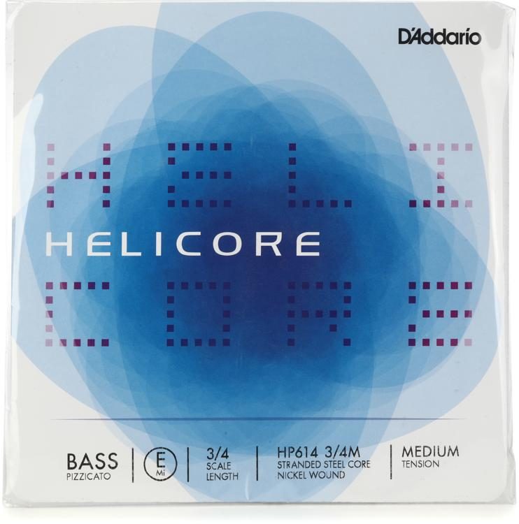 D'Addario HP614 3/4M Helicore Pizzicato Double Bass E String 3/4 Size Sweetwater