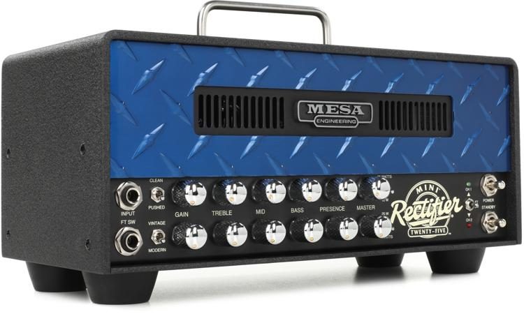 Mesa/Boogie Mini Rectifier 25 - 25-watt Tube Head - Blue Diamond Faceplate