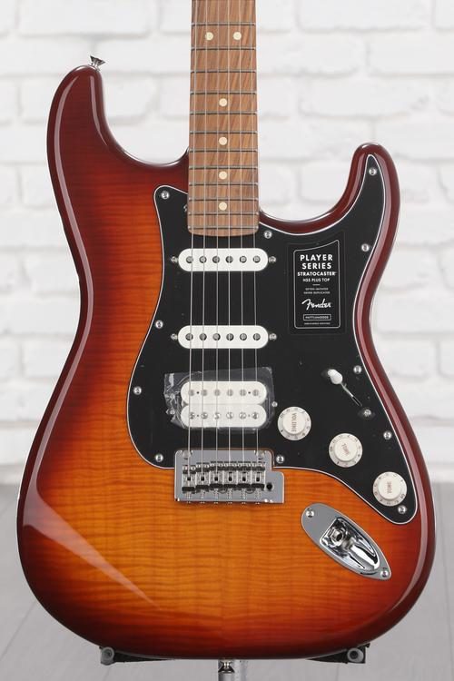 Fender Player Stratocaster HSS Plus Top - Tobacco Sunburst with Pau Ferro  Fingerboard