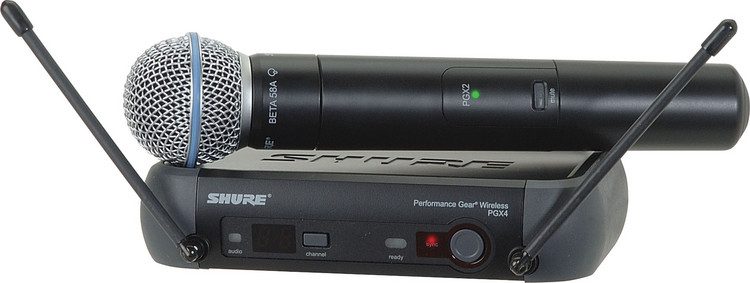 Shure PGX24/BETA58 - L5 Band (644 - 662 MHz) | Sweetwater