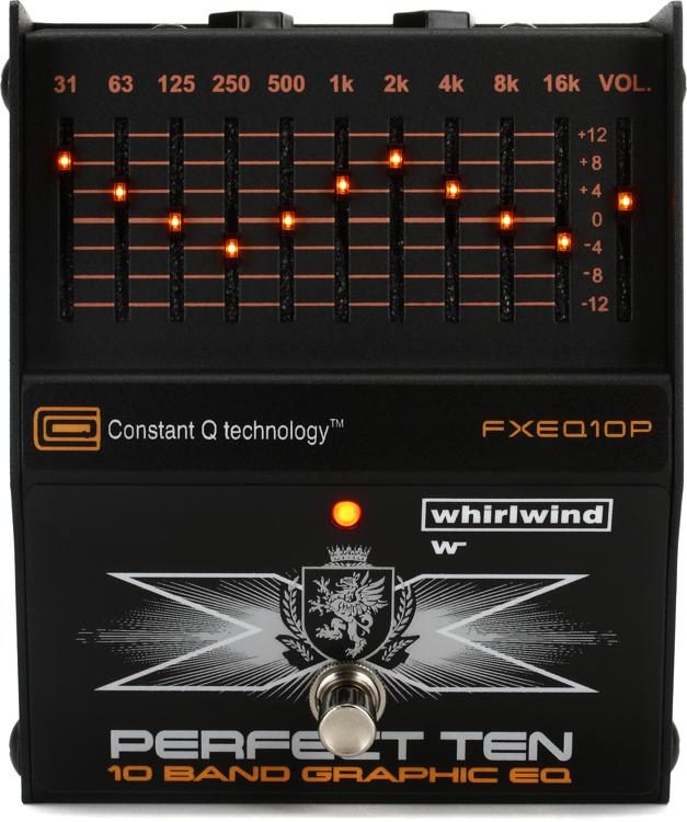 whirlwind perfect ten 10 band graphic eq pedal sweetwater