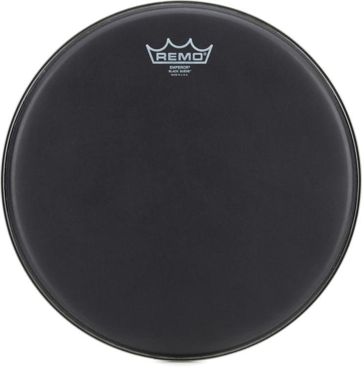 Remo Black Suede Series Snare Side Drumhead matte black 13-inch