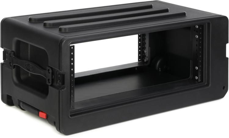 SKB 4U rSeries Shallow Rolling Rack Case | Sweetwater