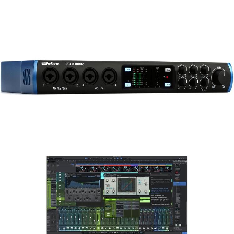 PreSonus Studio 1810c USB-C Audio Interface and Studio One 6