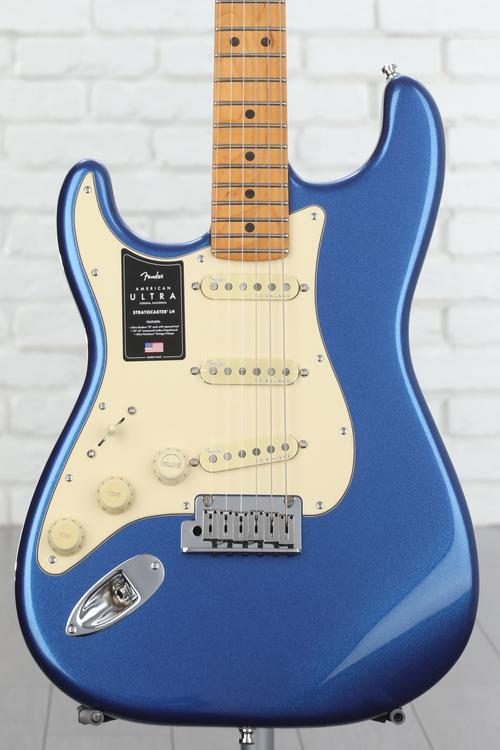 Fender American Ultra Stratocaster Left-handed - Cobra Blue with Maple  Fingerboard