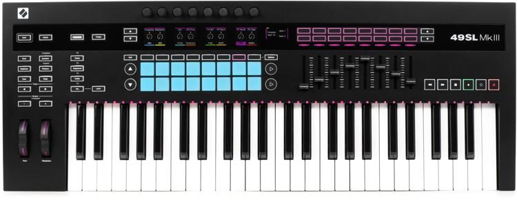 Novation 49SL MkIII 49-Key MIDI Controller Keyboard and Sequencer 