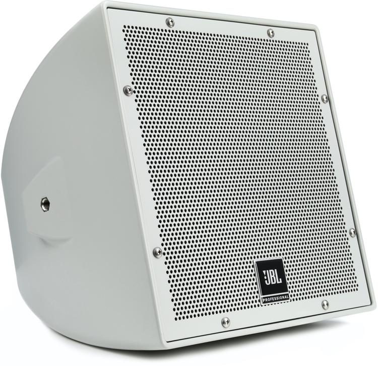 JBL Professional AWC82 All-Weather Compact 2-Way Coaxial Loudspeaker with 8-Inch  LF, Light Grey