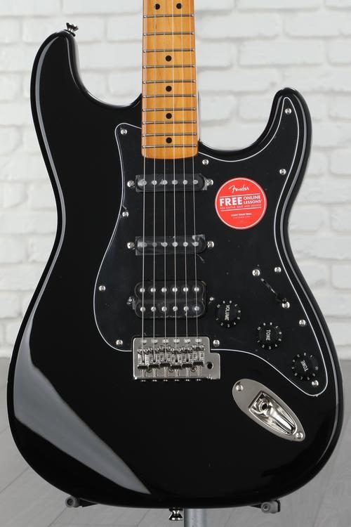 Squier Classic Vibe '70s Stratocaster HSS - Black with Maple Fingerboard