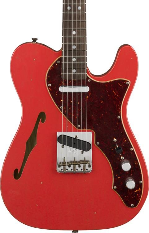 fender telecaster thinline fiesta red