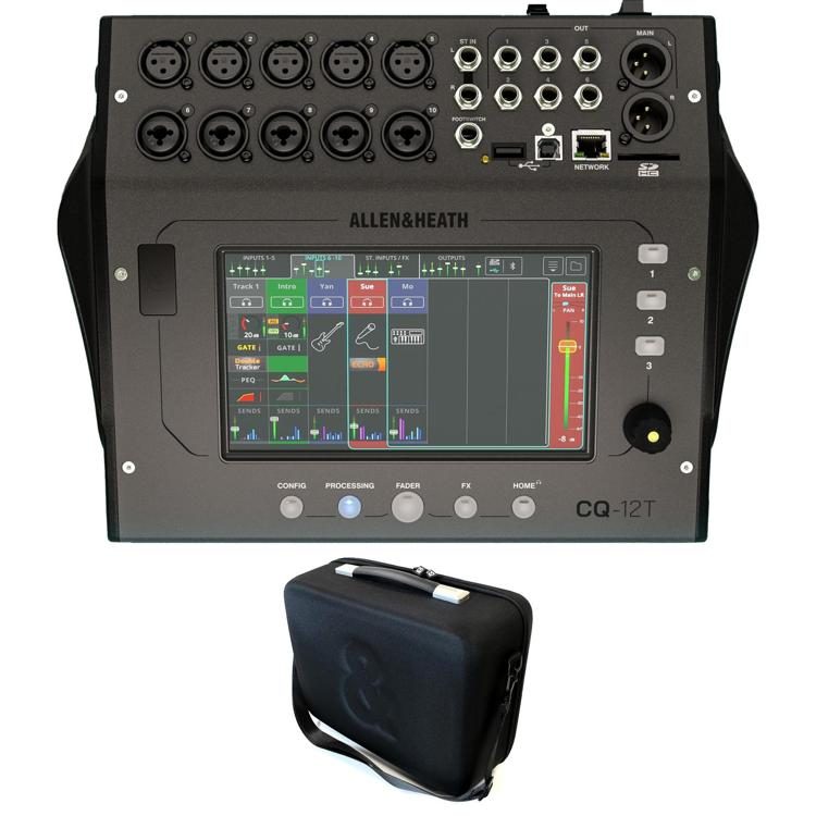 Allen & Heath CQ12T 10channel Digital Mixer with Padded Carry Bag