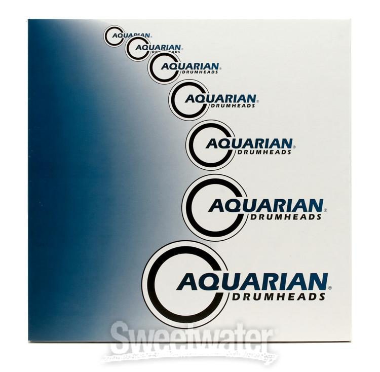 10 Inch AQUARIAN DRUMHEADS TC10 Texture Coated Series White Satin Finish 