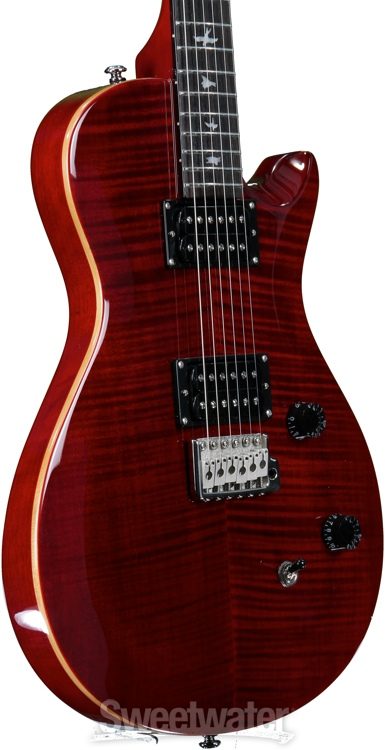 PRS SE Singlecut Tremolo - Scarlet Red with Birds | Sweetwater