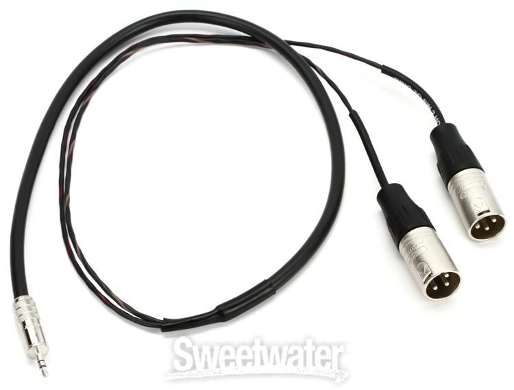 Pro Co IPMB2XM-3 3.5mm TRS Male to Dual XLR Male Cable - 3 foot 
