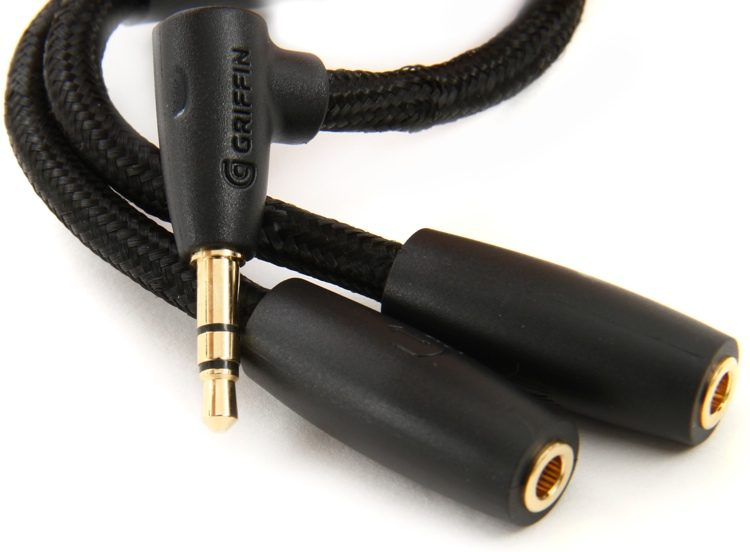 Convertir taller Manchuria Griffin DJ Cable - Split Output Cable for iOS | Sweetwater