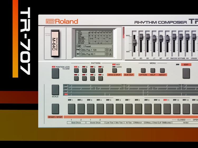 Roland TR-707 Drum Machine Software