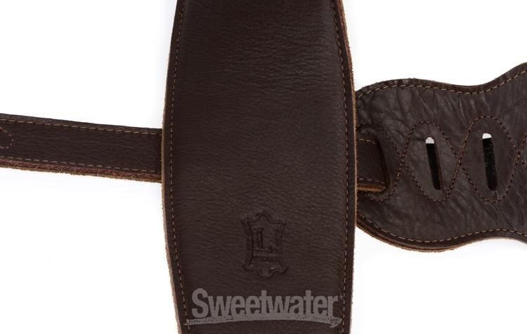 Levy's M4GF Garment Leather Bass Strap - Dark Brown | Sweetwater