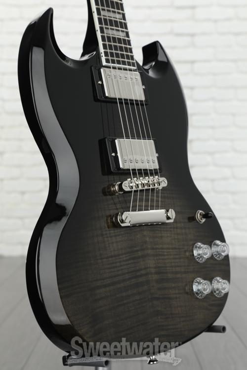 Epiphone SG Modern Figured Electric Guitar - Trans Black Fade 