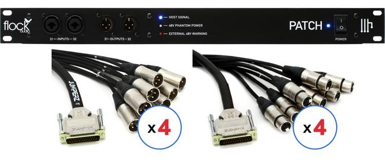 Flock Audio Patch 64point Digitally Controlled Analog Patchbay XLR