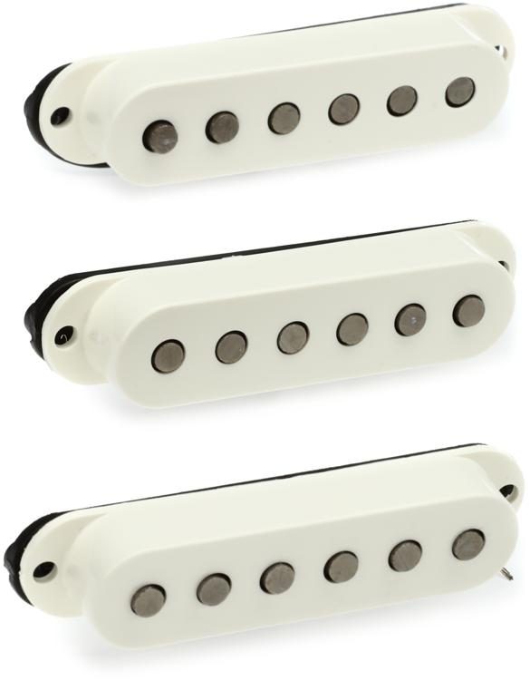 Fender Deluxe Drive Stratocaster Single Coil 3-piece Pickup Set - White |  Sweetwater