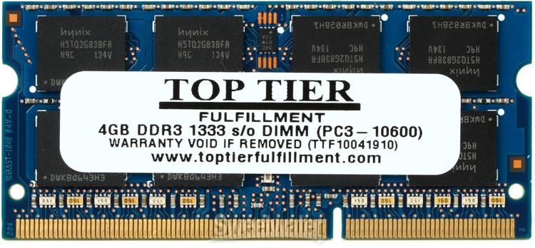 Top Tier Pc3 So Dimm 4gb Ddr3 1333mhz Sweetwater