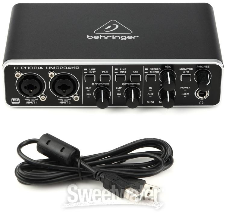 Behringer U-Phoria UMC204HD USB Audio Interface | Sweetwater