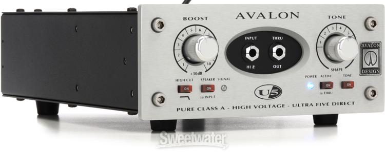 Avalon U5 Class A Active Instrument DI and Preamp | Sweetwater