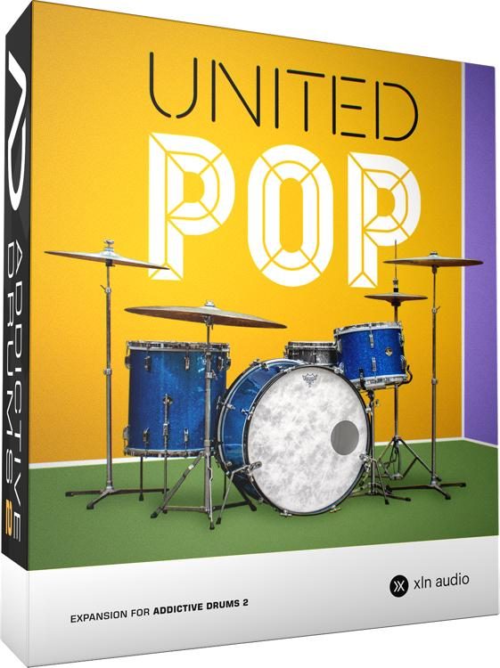 XLN Audio United Pop ADpak Drum Kit Sample EXPANSION for Addictive Drums 2 