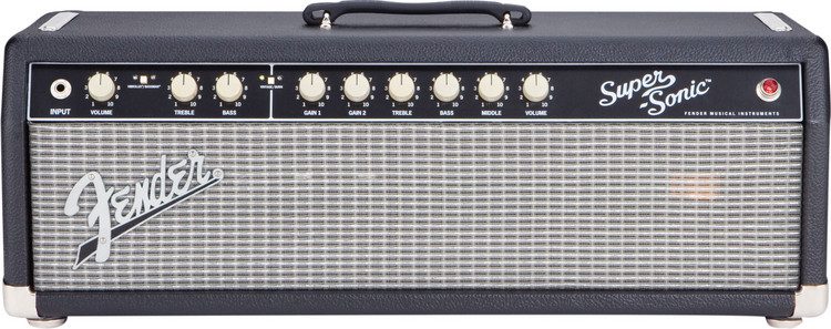 Fender Super Sonic 60W Head with Bottom Flap, Right Pocket and