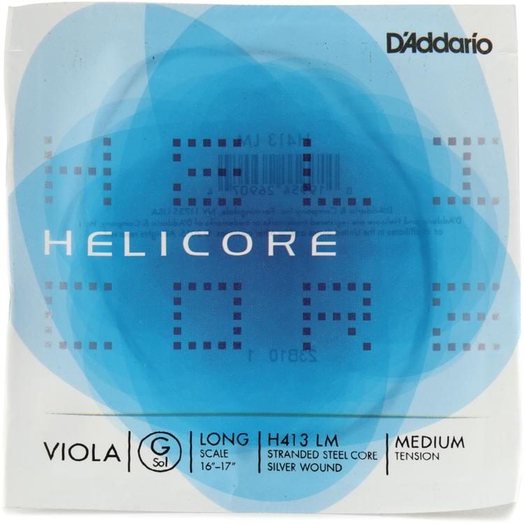 D'Addario H413 LM Helicore Viola G String Long Scale Sweetwater