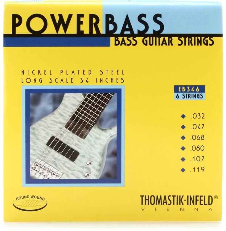 Thomastik Infeld 6弦 エレキベース弦 IN346 [Superalloy Round Wound Hexcore Bass  Strings for Long Scale 34 inch 6-strings] 並行輸入品