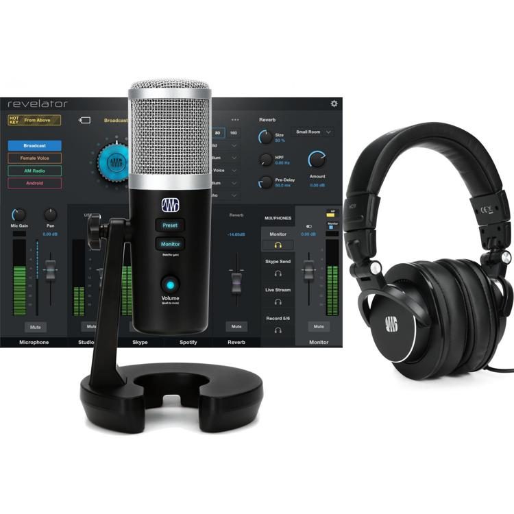 Erhvervelse Kritisk have tillid PreSonus Revelator USB-C Microphone with StudioLive Voice Effects  Processing Podcast Bundle | Sweetwater