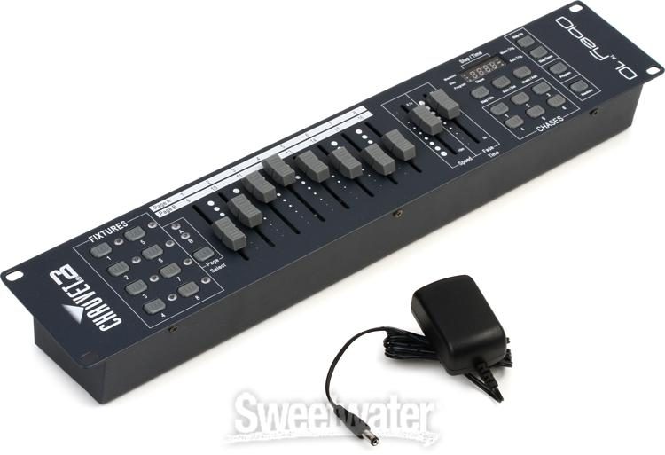 25 Cables Chauvet Obey 10 LED Universal DMX-512 Lighting Controller 10 
