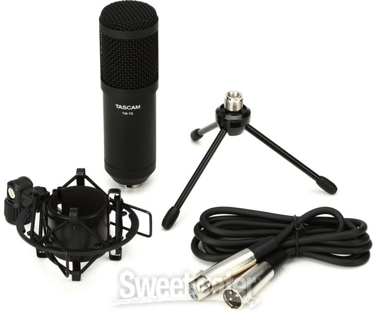 Tascam Dynamic Microphone for Professional Podcasting and Live Streaming TM-70 